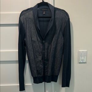 John Varvatos Luxe Dark Blue Cardigan